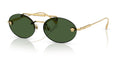 Lunettes de soleil Versace VE2295 100271 – Or – vue de trois quarts.