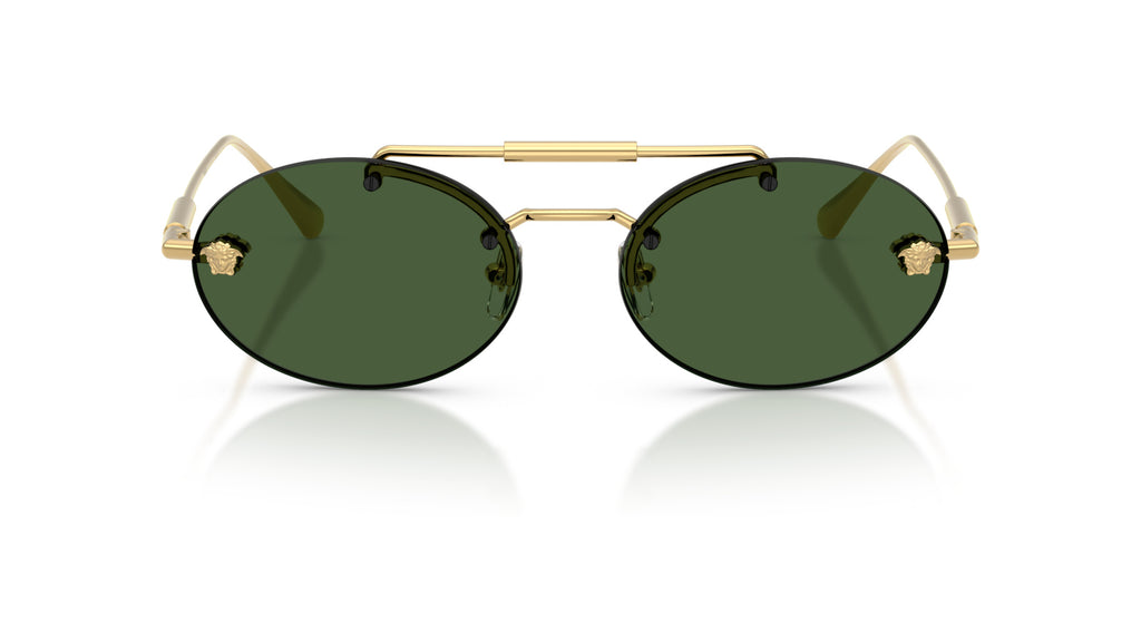 Lunettes de soleil Versace VE2295 100271 – Or – vue de face.