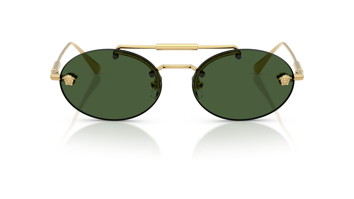 Lunettes de soleil Versace VE2295 100271 – Or – vue de face.