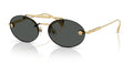 Lunettes de soleil Versace VE2295 100287 – Or – vue de trois quarts.