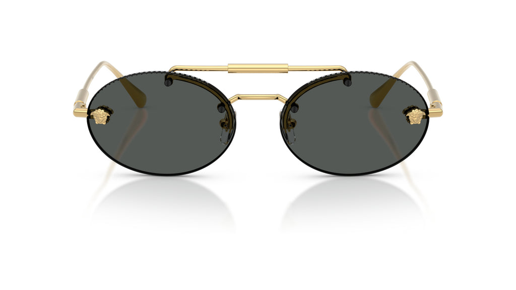 Lunettes de soleil Versace VE2295 100287 – Or – vue de face.