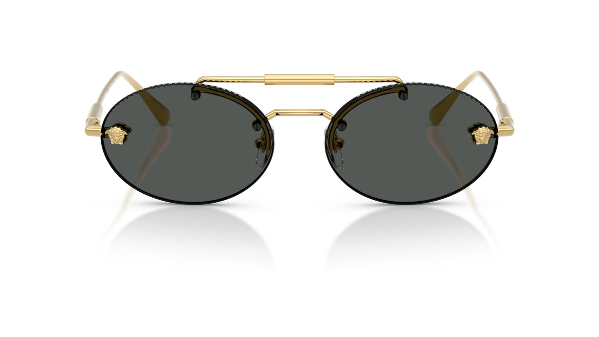 Lunettes de soleil Versace VE2295 100287 – Or – vue de face.