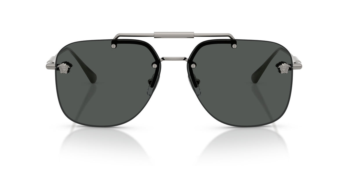 Lunettes de soleil Versace VE2296 100187 – Gunmetal – vue de face.