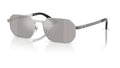 Lunettes de soleil Versace VE2297 10006G – Argent – vue de trois quarts.