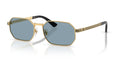 Lunettes de soleil Versace VE2297 100280 – Or – vue de trois quarts.