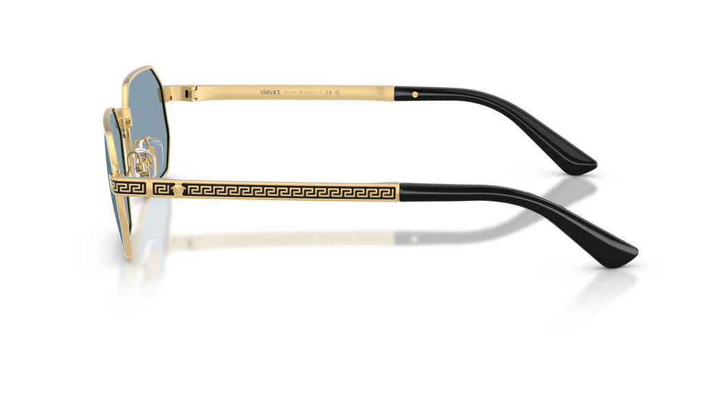 Lunettes de soleil Versace VE2297 100280 – Or – vue de profil.