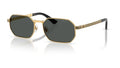 Lunettes de soleil Versace VE2297 100287 – Or – vue de trois quarts.
