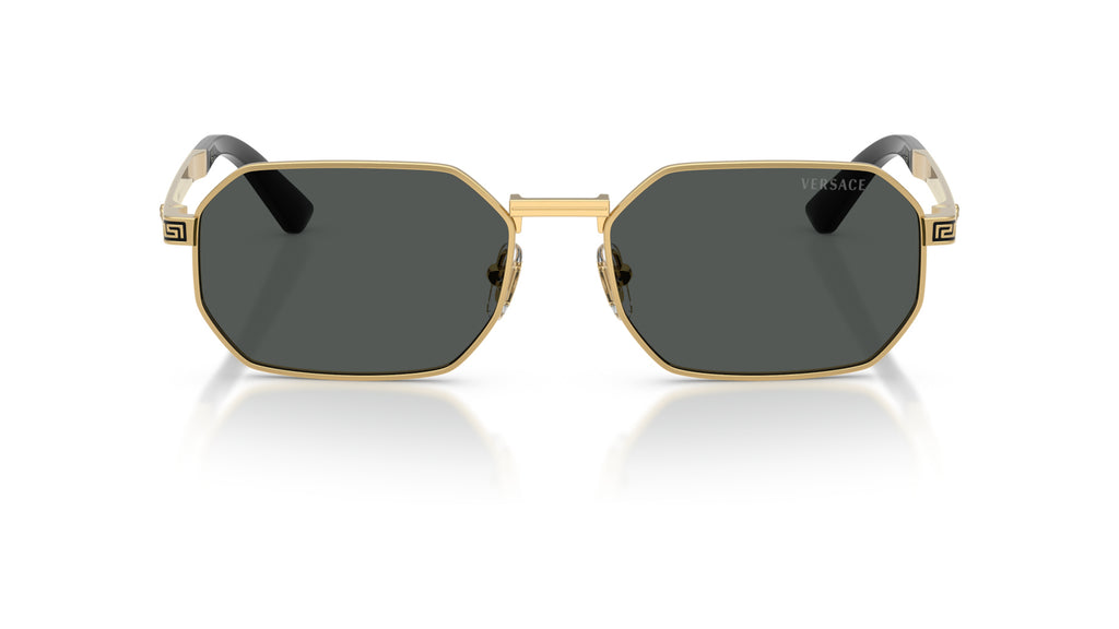 Lunettes de soleil Versace VE2297 100287 – Or – vue de face.