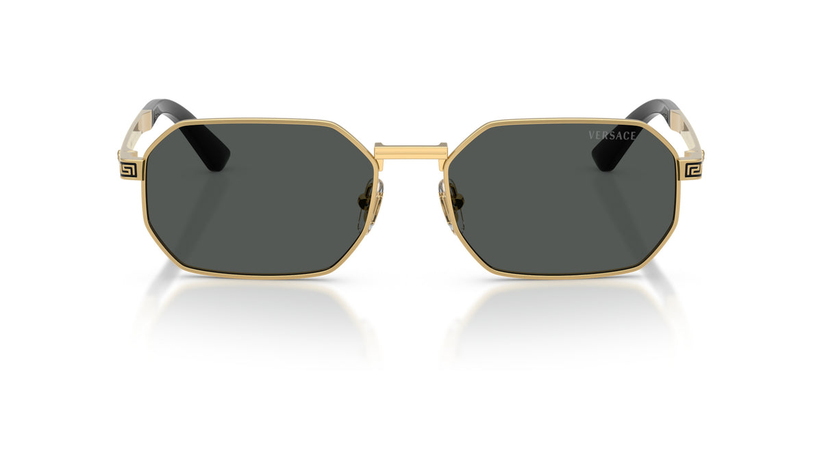 Lunettes de soleil Versace VE2297 100287 – Or – vue de face.