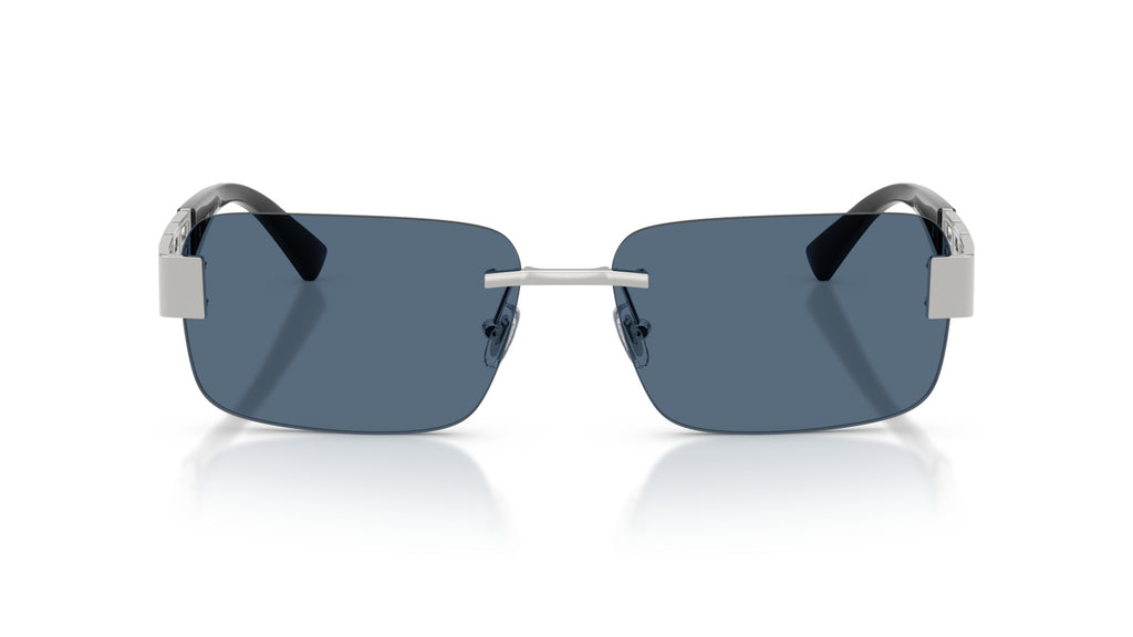 Lunettes de soleil Versace VE2298 100180 – Argent – vue de face.