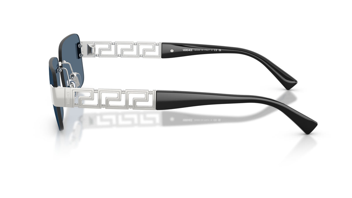 Lunettes de soleil Versace VE2298 100180 – Argent – vue de profil.