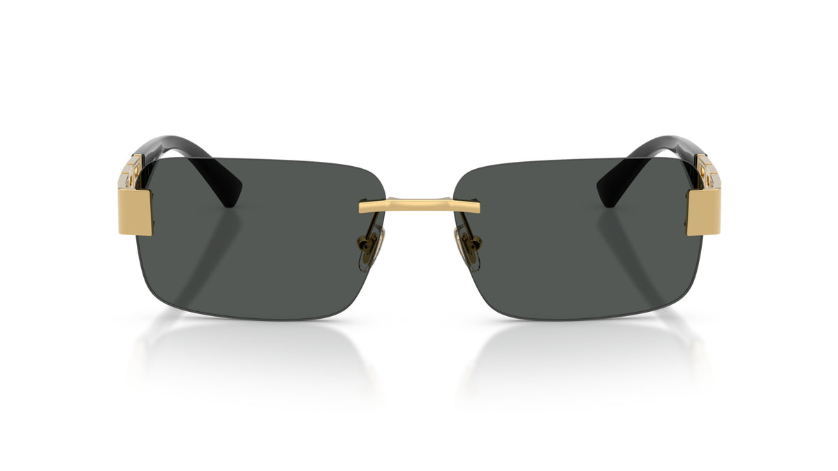 Lunettes de soleil Versace VE2298 100287 – Or – vue de face.