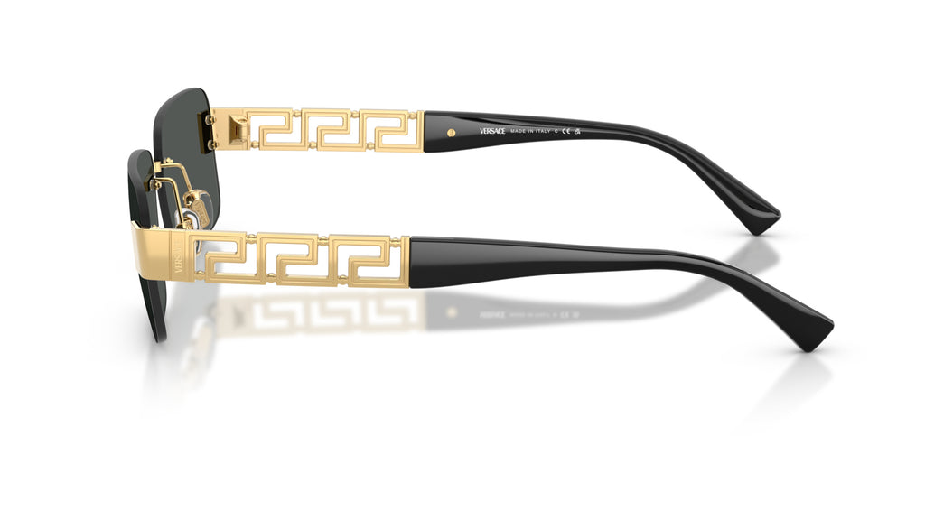 Lunettes de soleil Versace VE2298 100287 – Or – vue de profil.