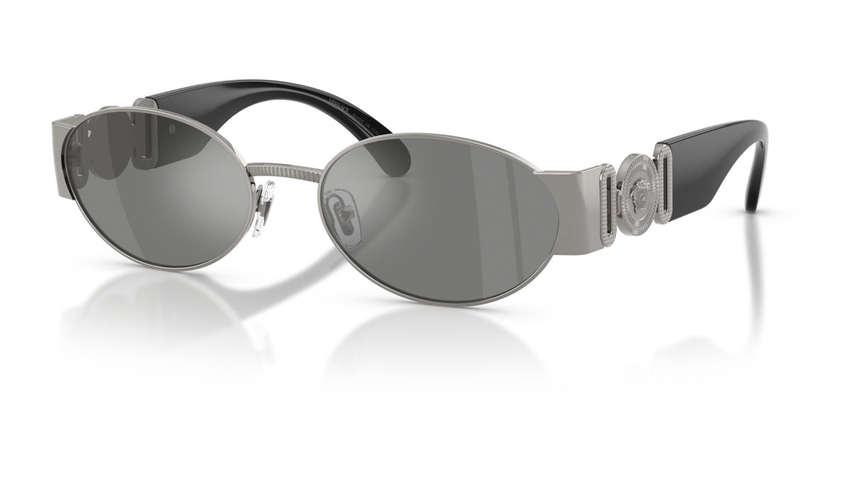 Lunettes de soleil Versace VE2299 10016G – Gunmetal – vue de trois quarts.