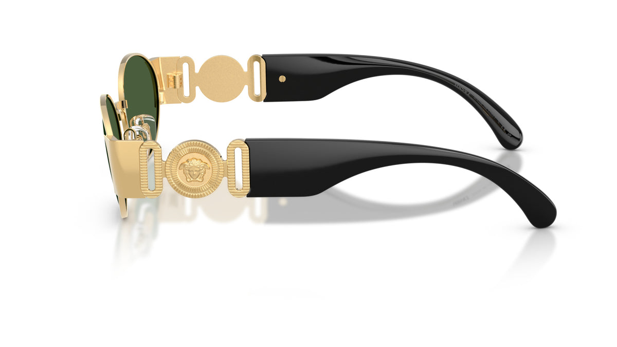 Lunettes de soleil Versace VE2299 100271 – Or – vue de profil.