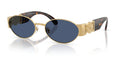 Lunettes de soleil Versace VE2299 100280 – Or – vue de trois quarts.