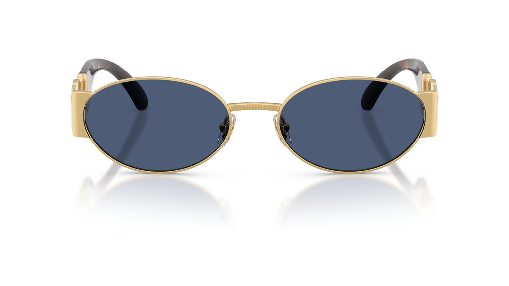 Lunettes de soleil Versace VE2299 100280 – Or – vue de face.