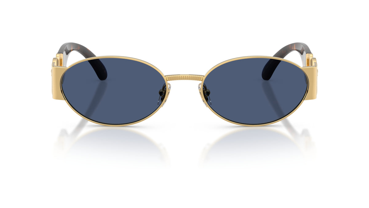 Lunettes de soleil Versace VE2299 100280 – Or – vue de face.