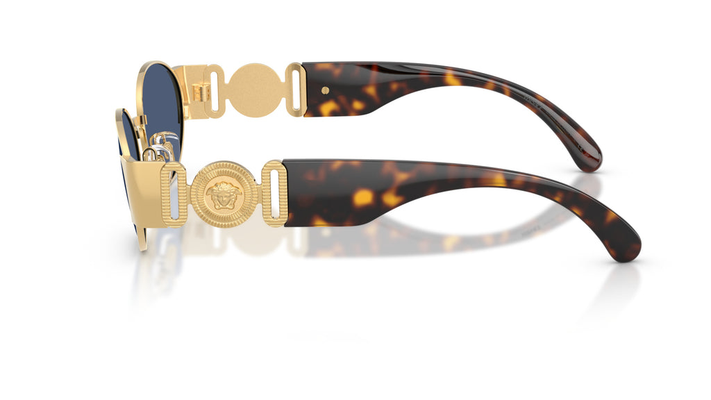 Lunettes de soleil Versace VE2299 100280 – Or – vue de profil.