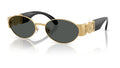 Lunettes de soleil Versace VE2299 100287 – Or – vue de trois quarts.