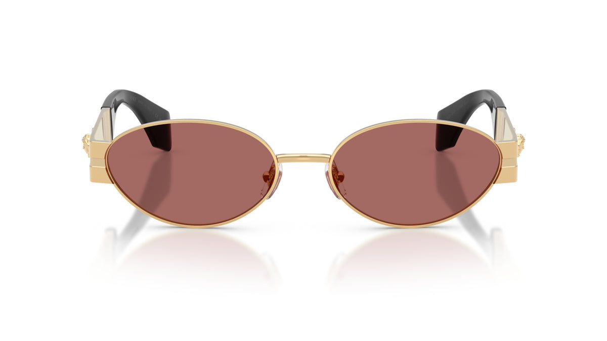 Lunettes de soleil Versace VE2301 152369 – Or Versace – vue de face.