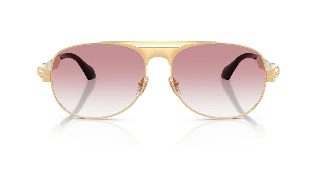 Lunettes de soleil Versace VE2302 15233B – Or Versace – vue de face.