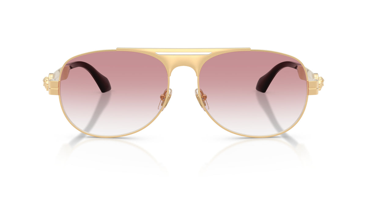 Lunettes de soleil Versace VE2302 15233B – Or Versace – vue de face.