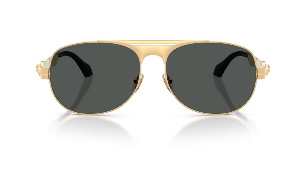 Lunettes de soleil Versace VE2302 152387 – Or Versace – vue de face.