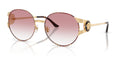 Lunettes de soleil Versace VE2303 15253B – Or Versace/Havana – vue de trois quarts.