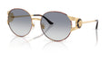 Lunettes de soleil Versace VE2303 152579 – Or Versace/Havana – vue de trois quarts.