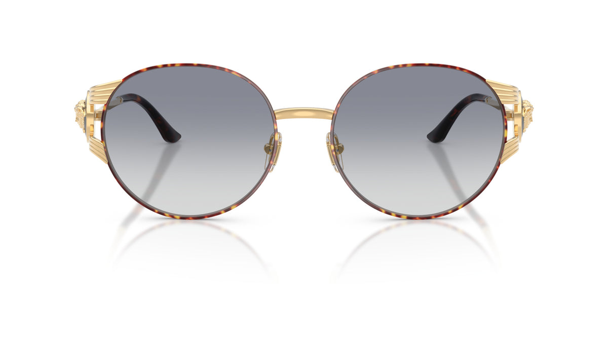 Lunettes de soleil Versace VE2303 152579 – Or Versace/Havana – vue de face.