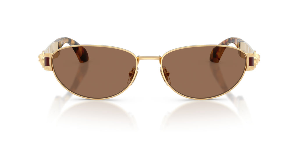 Lunettes de soleil Versace VE2304 152373 – Or Versace – vue de face.