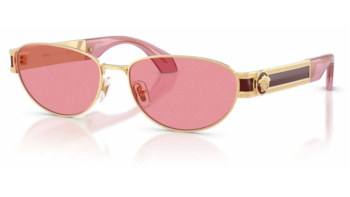 Lunettes de soleil Versace VE2304 152384 – Or Versace – vue de trois quarts.
