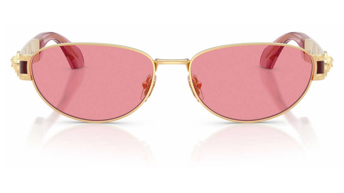 Lunettes de soleil Versace VE2304 152384 – Or Versace – vue de face.