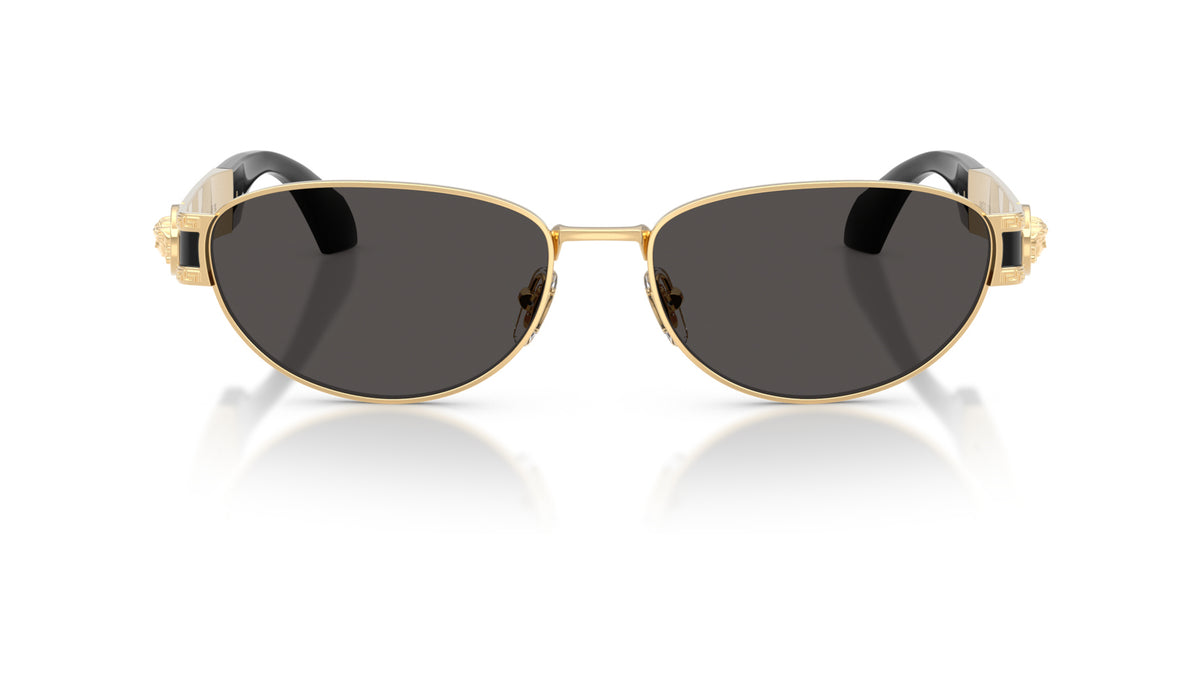 Lunettes de soleil Versace VE2304 152387 – Or Versace – vue de face.