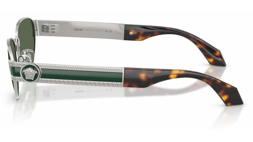 Lunettes de soleil Versace VE2304 152671 – Versace argenté – vue de profil.