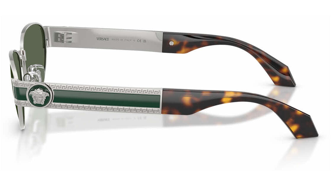 Lunettes de soleil Versace VE2304 152671 – Versace argenté – vue de profil.