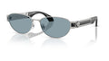 Lunettes de soleil Versace VE2304 152672 – Versace argenté – vue de trois quarts.