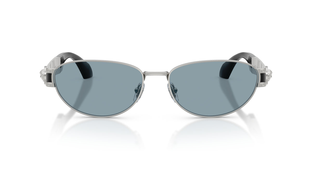 Lunettes de soleil Versace VE2304 152672 – Versace argenté – vue de face.