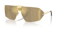 Lunettes de soleil Versace VE2305K K00303 – Plaqué Or – vue de trois quarts.