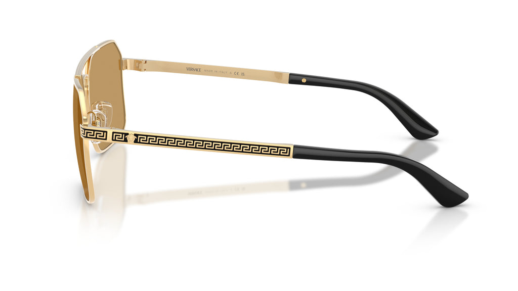 Lunettes de soleil Versace VE2306 152313 – Or Versace – vue de profil.