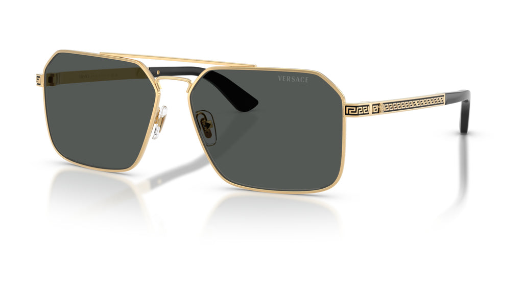 Lunettes de soleil Versace VE2306 152387 – Or Versace – vue de trois quarts.