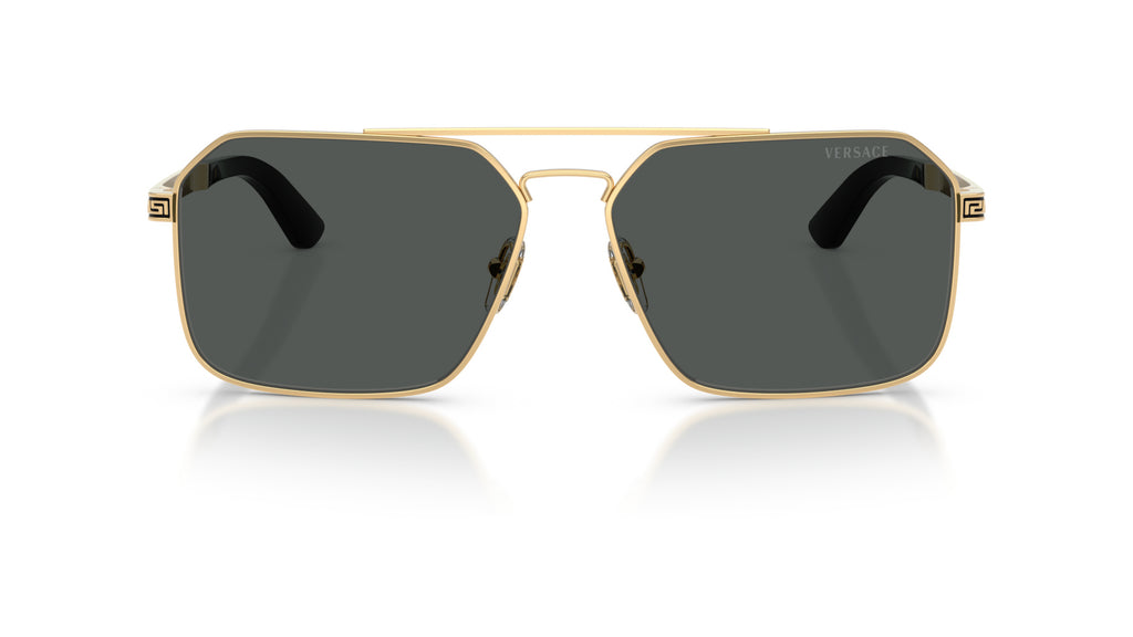 Lunettes de soleil Versace VE2306 152387 – Or Versace – vue de face.