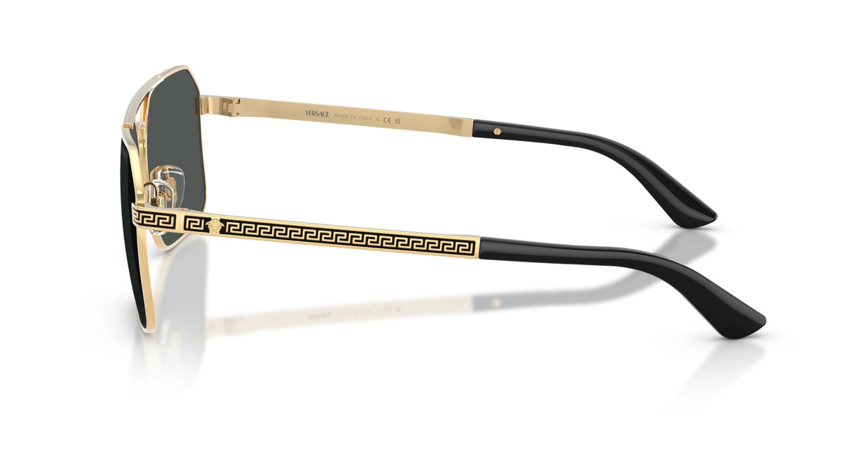 Lunettes de soleil Versace VE2306 152387 – Or Versace – vue de profil.