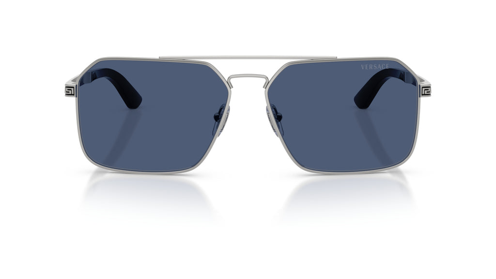 Lunettes de soleil Versace VE2306 152680 – Versace argenté – vue de face.