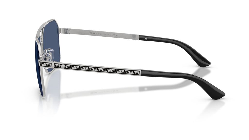 Lunettes de soleil Versace VE2306 152680 – Versace argenté – vue de profil.