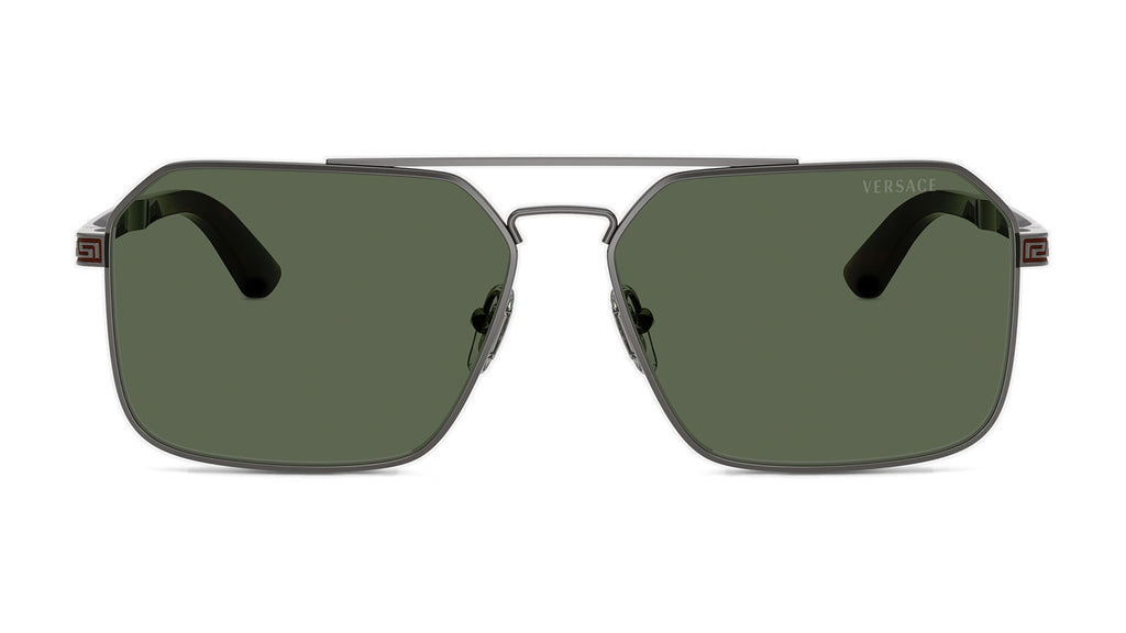 Lunettes de soleil Versace VE2306 152771 – Versace gris acier – vue de face.