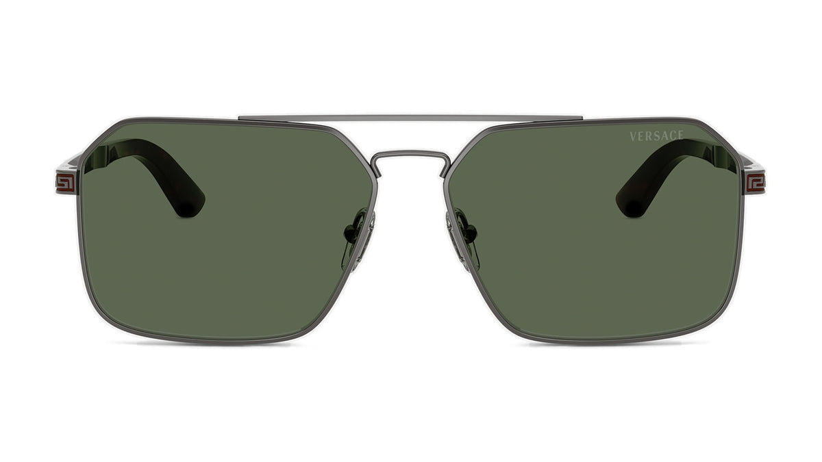 Lunettes de soleil Versace VE2306 152771 – Versace gris acier – vue de face.