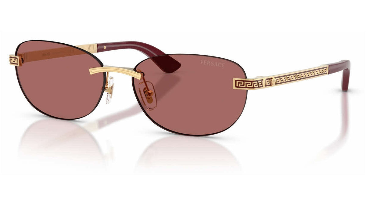 Lunettes de soleil Versace VE2307 152369 – Or Versace – vue de trois quarts.