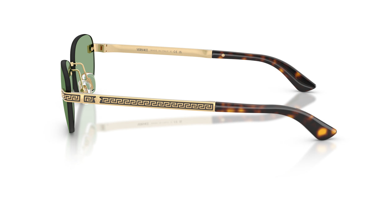 Lunettes de soleil Versace VE2307 152382 – Or Versace – vue de profil.